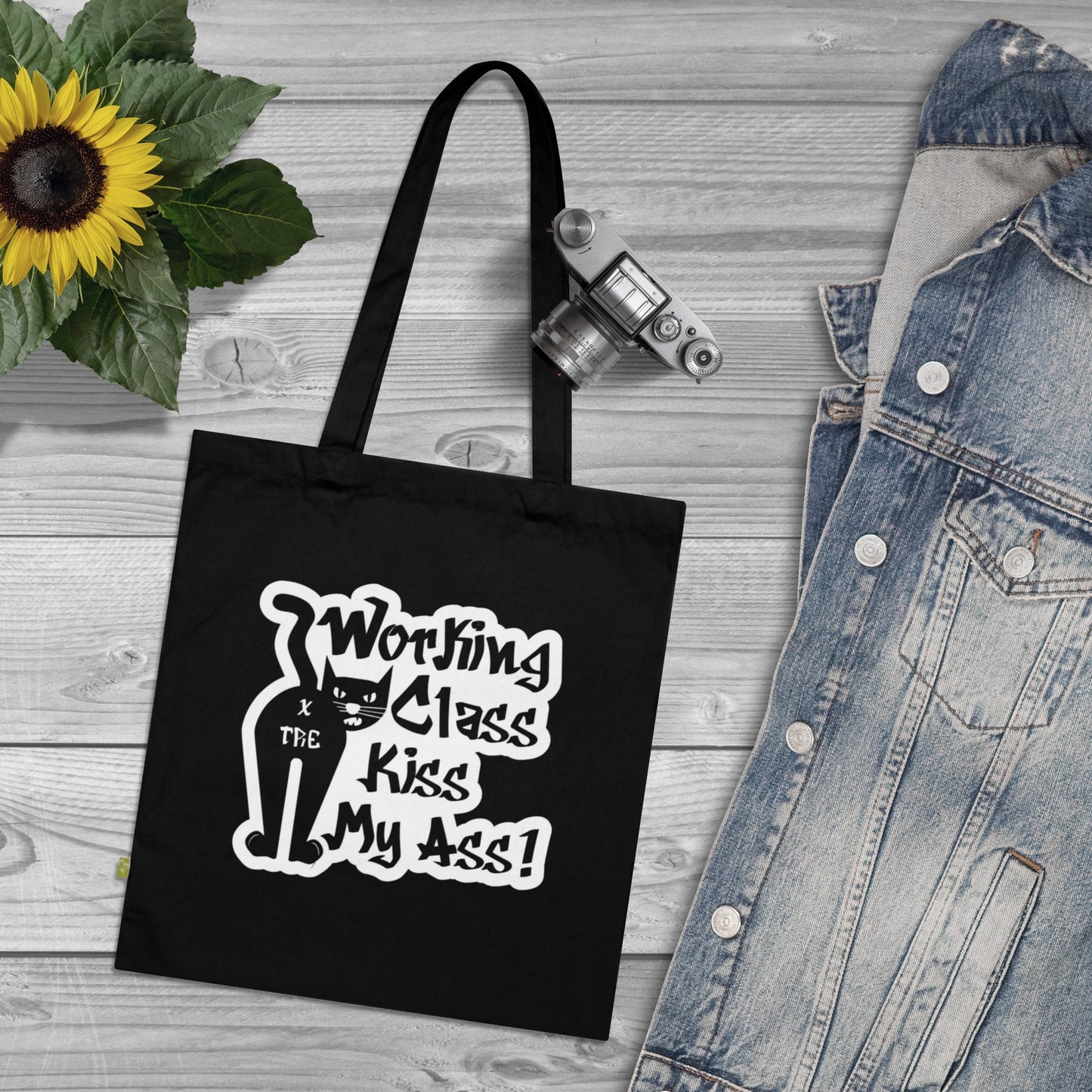 WCT Cat Design Organic Cotton Tote Bag